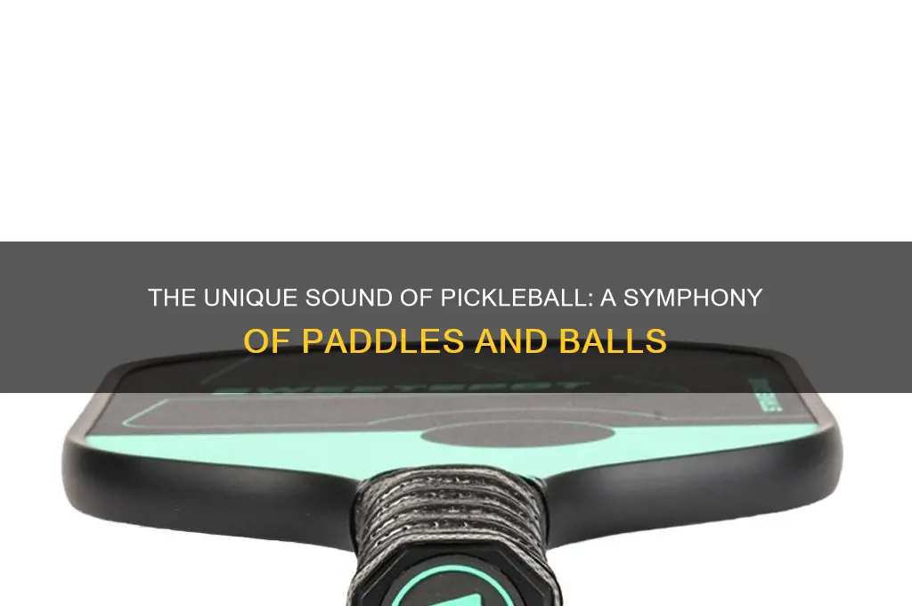 what does pickleball sound like