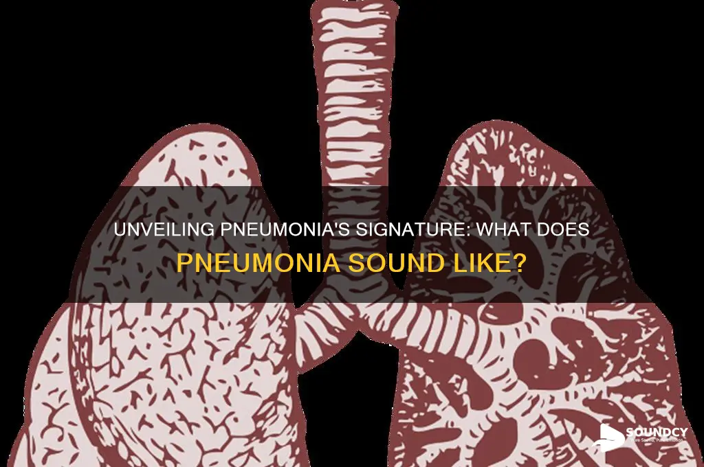 what does pnemonia sound like