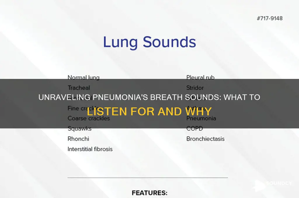 what does pneumonia sound like