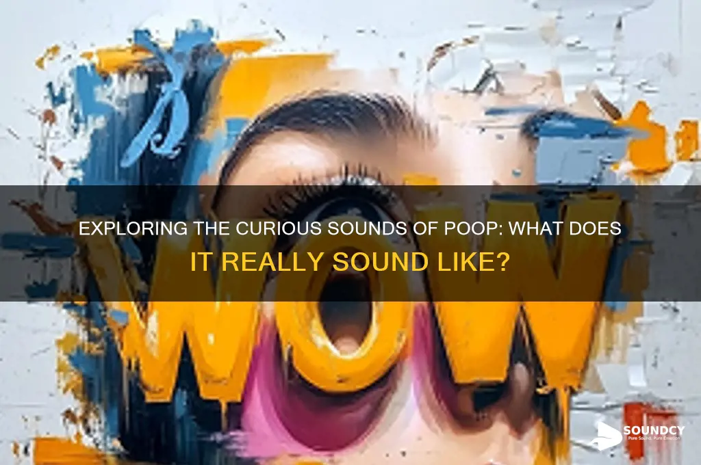 what does poop sound like
