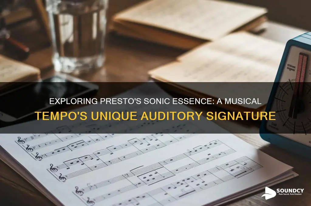 what does presto sound like