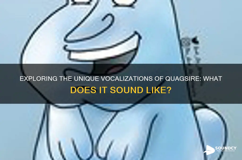 what does quagsire sound like