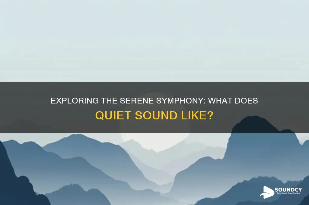 what does quiet sound like