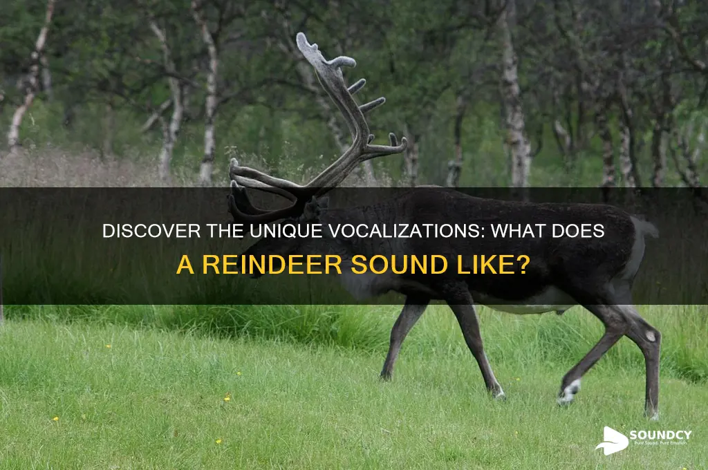what does reindeer sound like