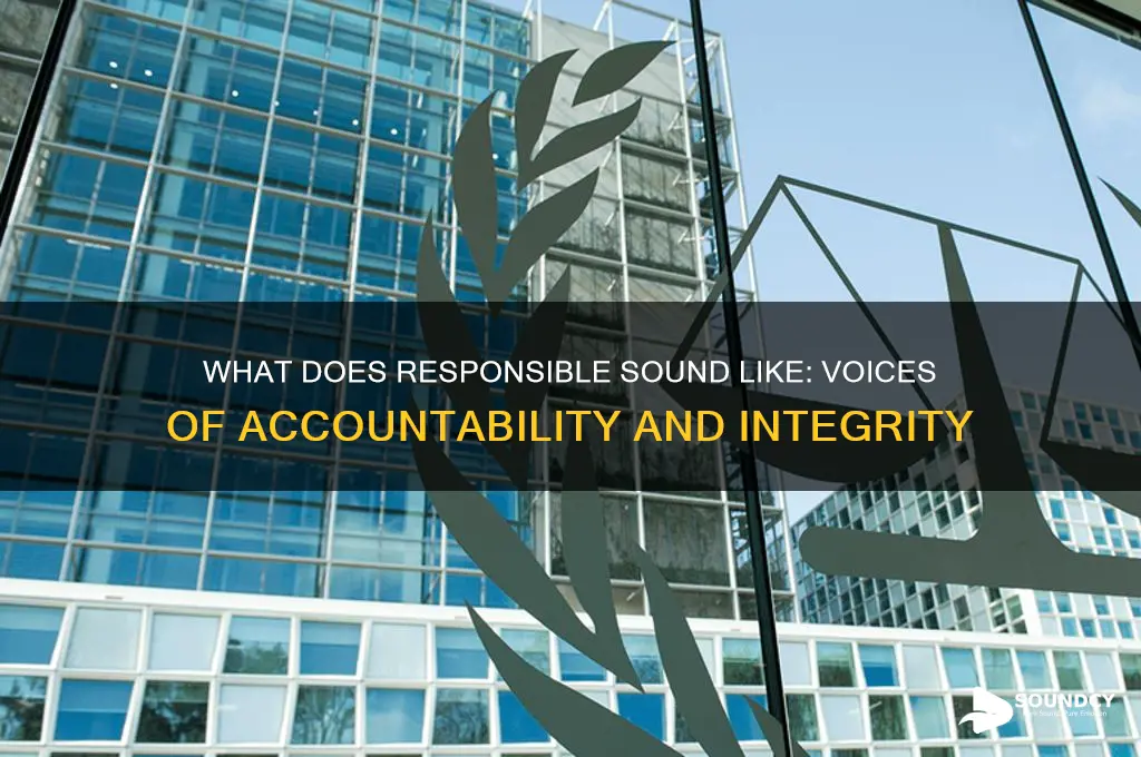 what does responsible sound like