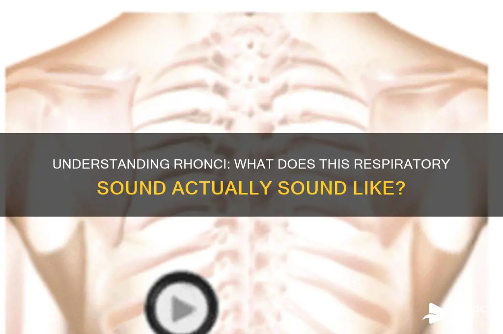 what does rhonci sound like