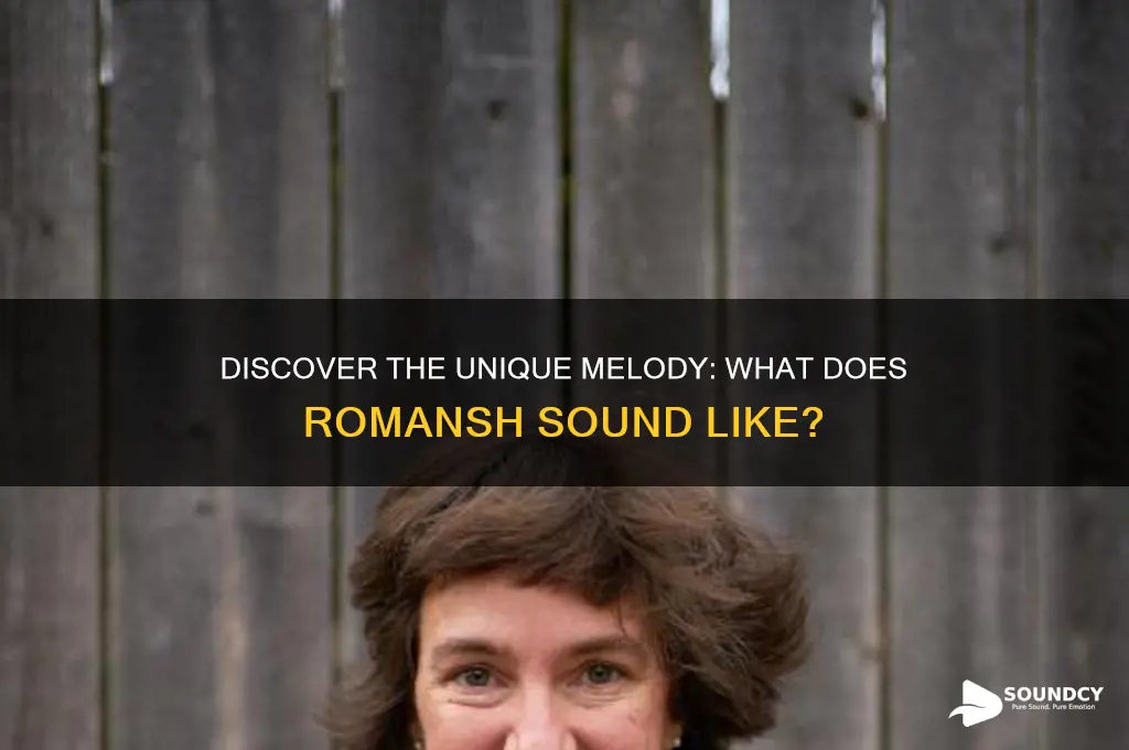what does romansh sound like