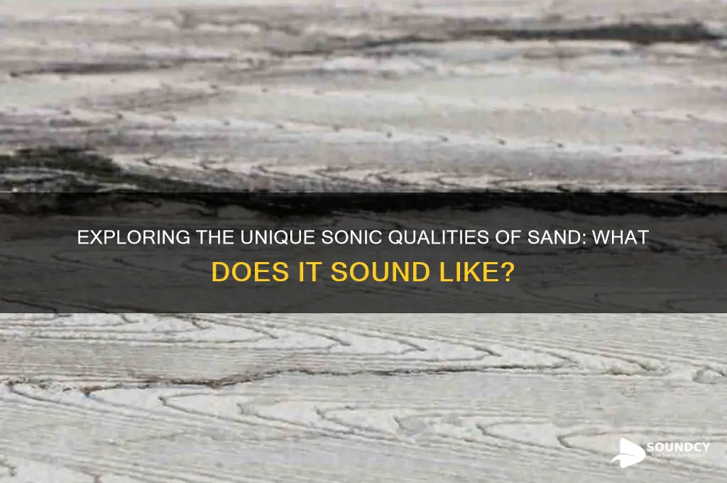 what does sand sound like