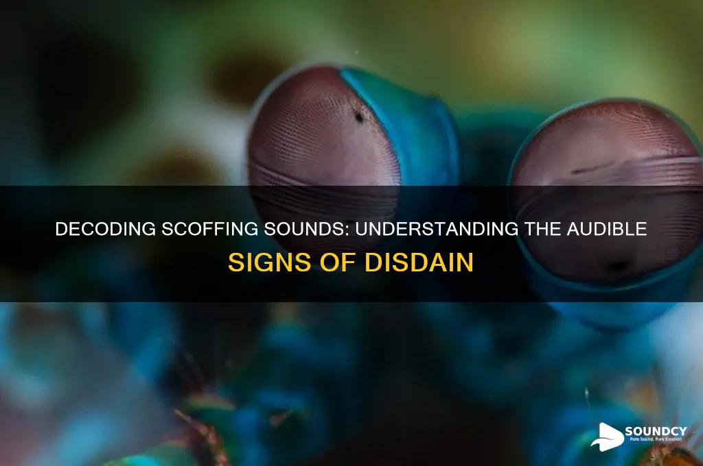what does scoffing sound like