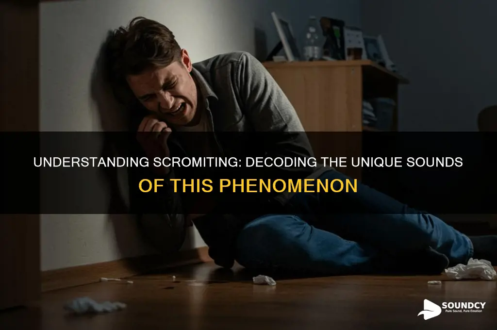 what does scromiting sound like