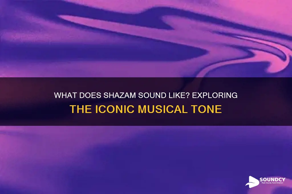 what does shazam sound like
