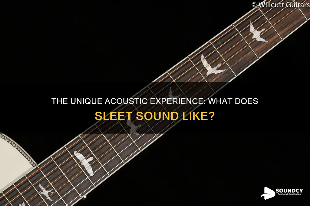 what does sleet sound like