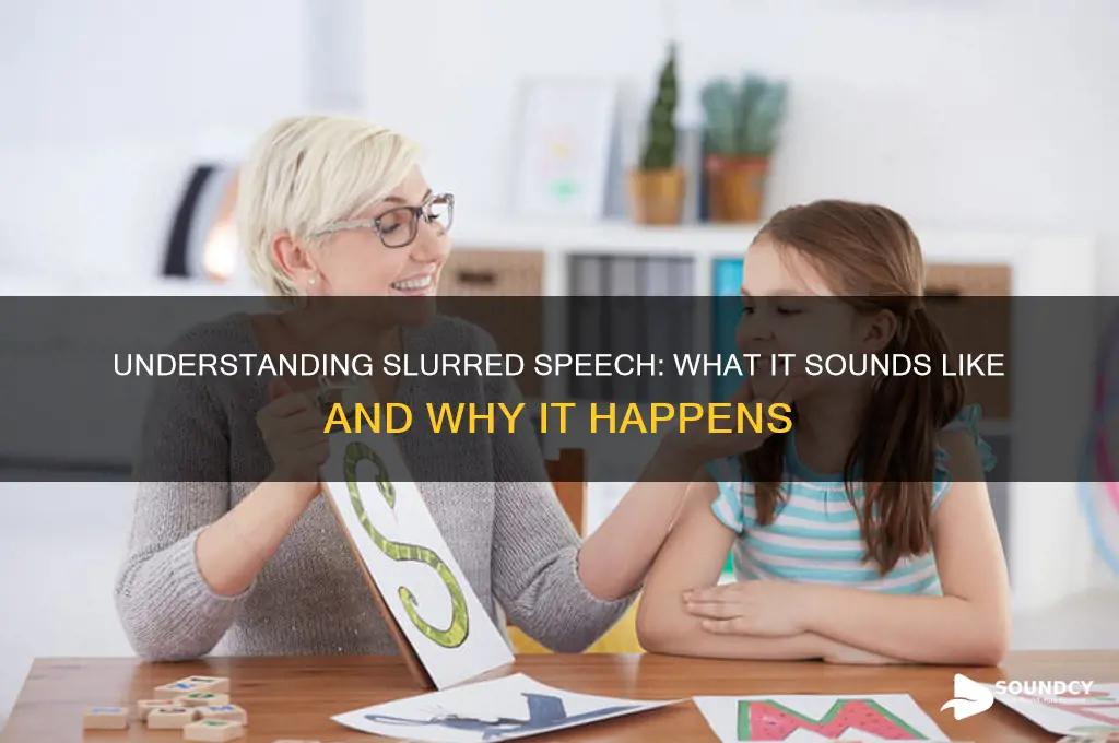 what does slurring sound like