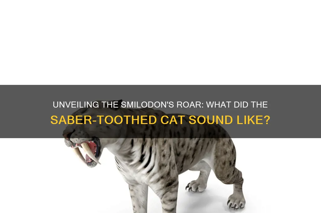 what does smilodon sound like