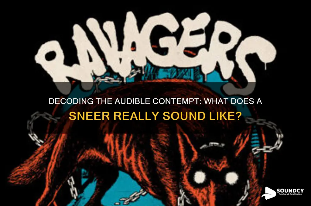 what does sneered sound like