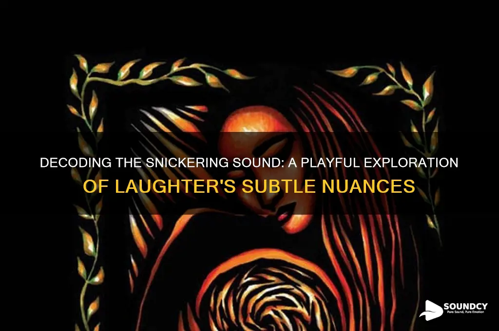 what does snickering sound like