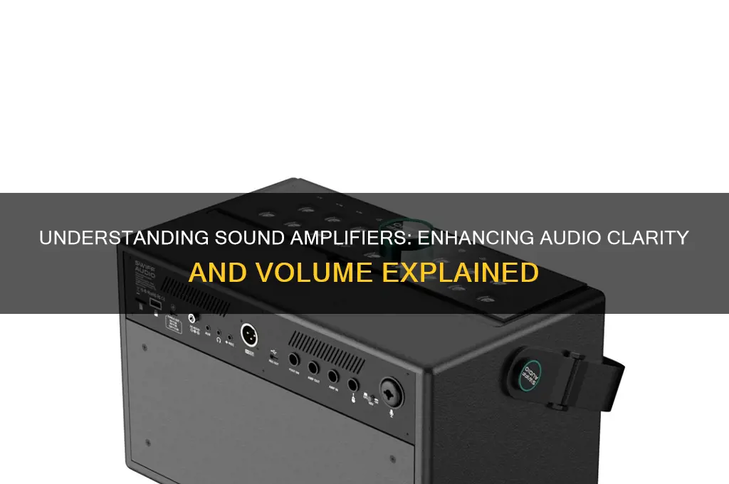 what does sound amplifier do