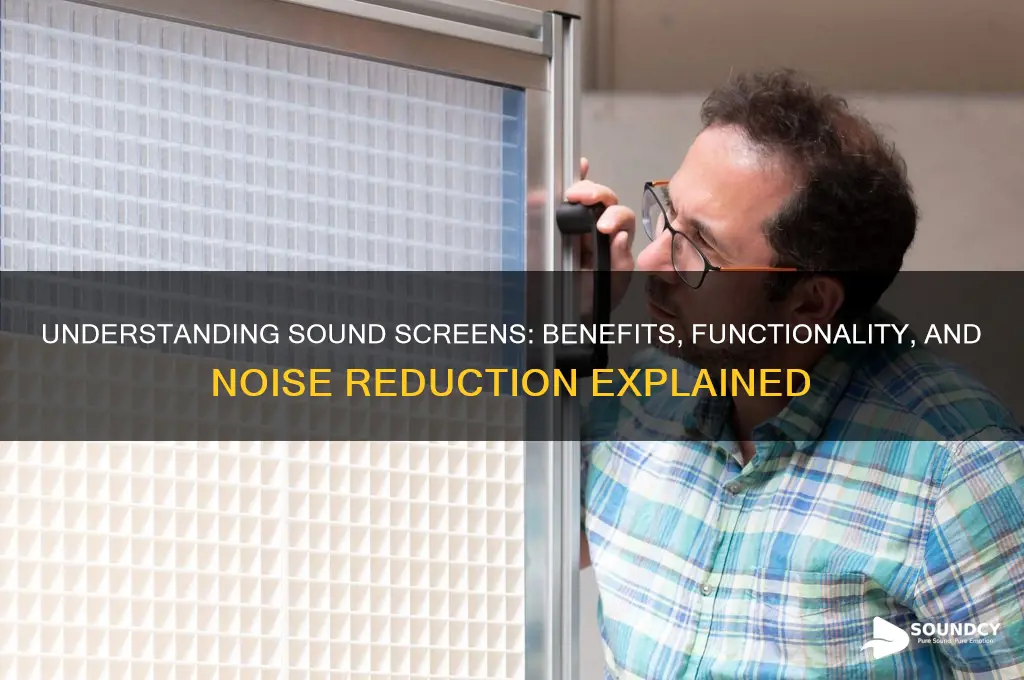 what does sound screen do