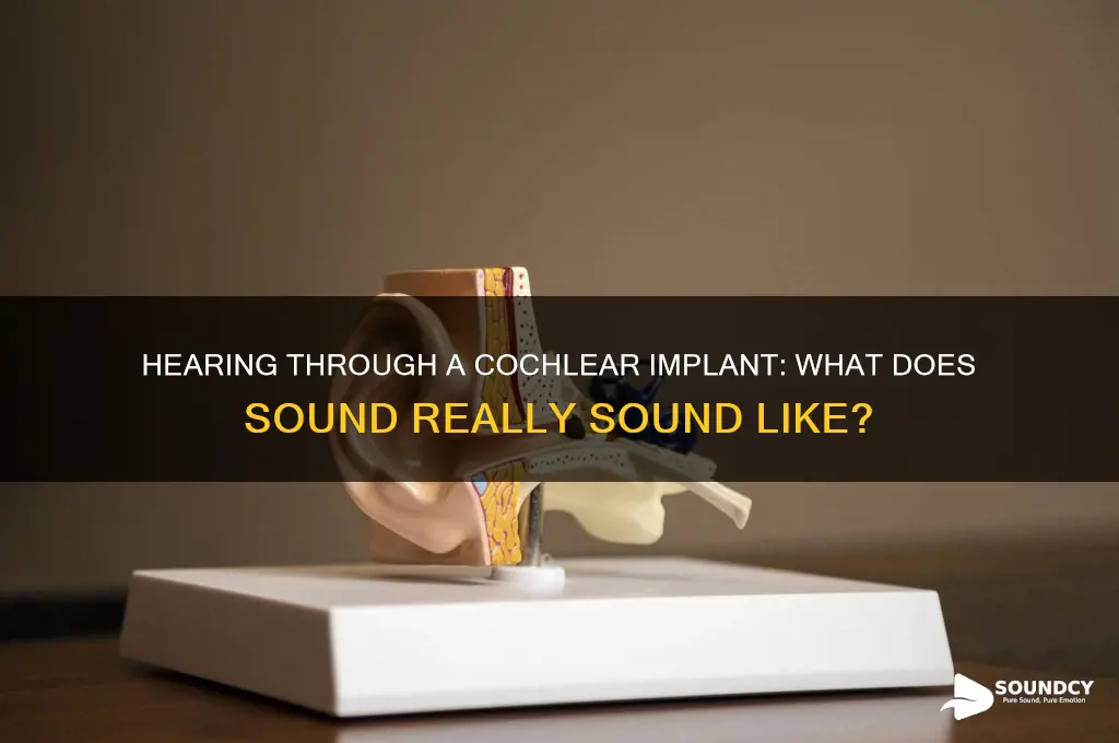 what does sound sound like with a cochlear implant