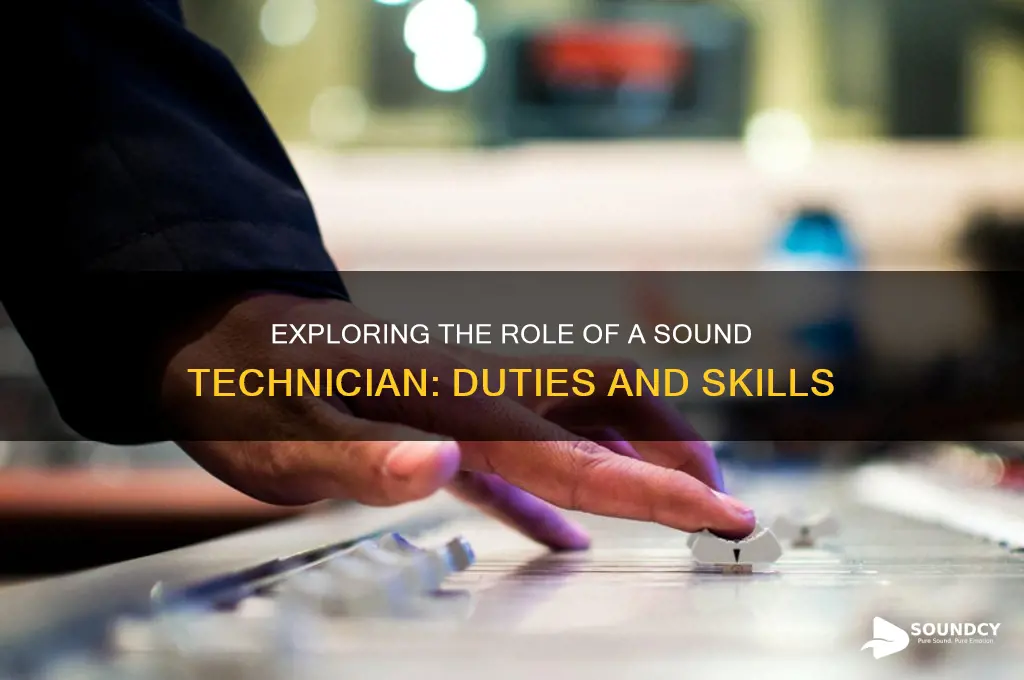 what does sound technician do