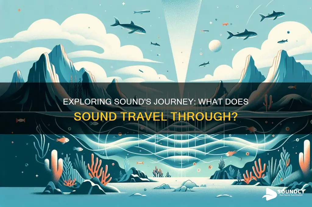what does sound travel through