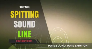 Exploring the Unique Acoustic Qualities of Spitting Sounds