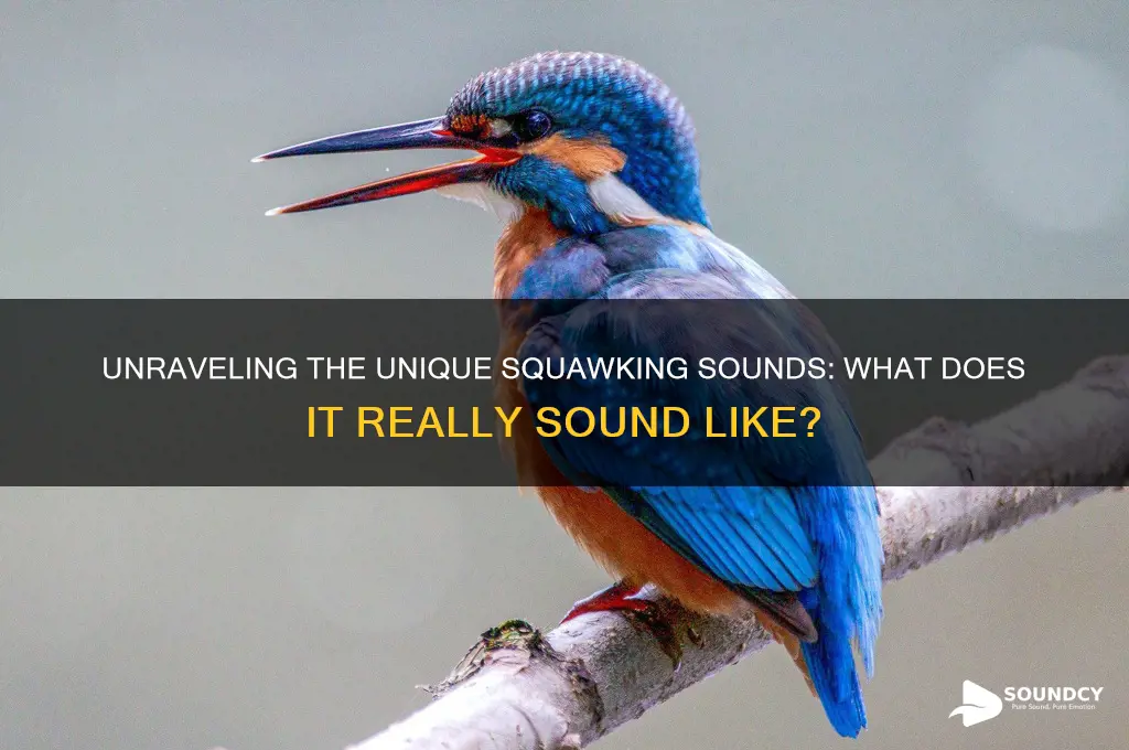what does squawking sound like