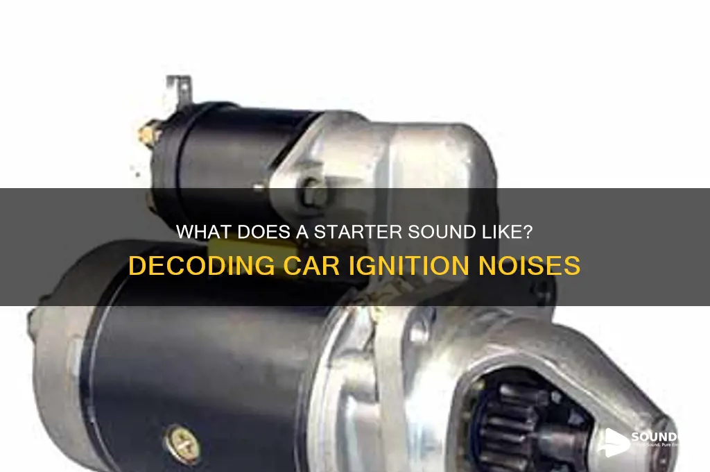what does starter sound like
