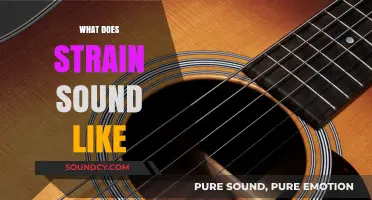 Unraveling the Acoustic Signature of Strain: What Does It Sound Like?