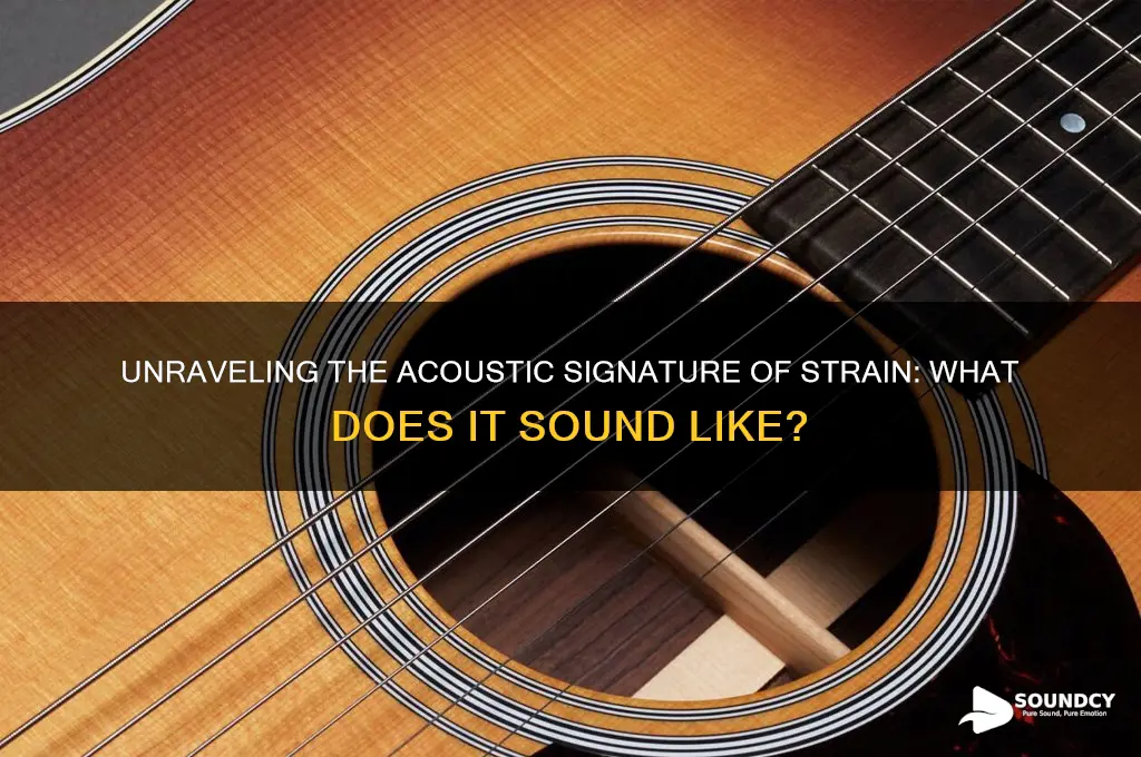 what does strain sound like