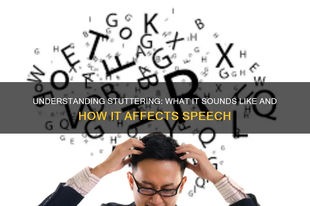 what does stuttering sound like