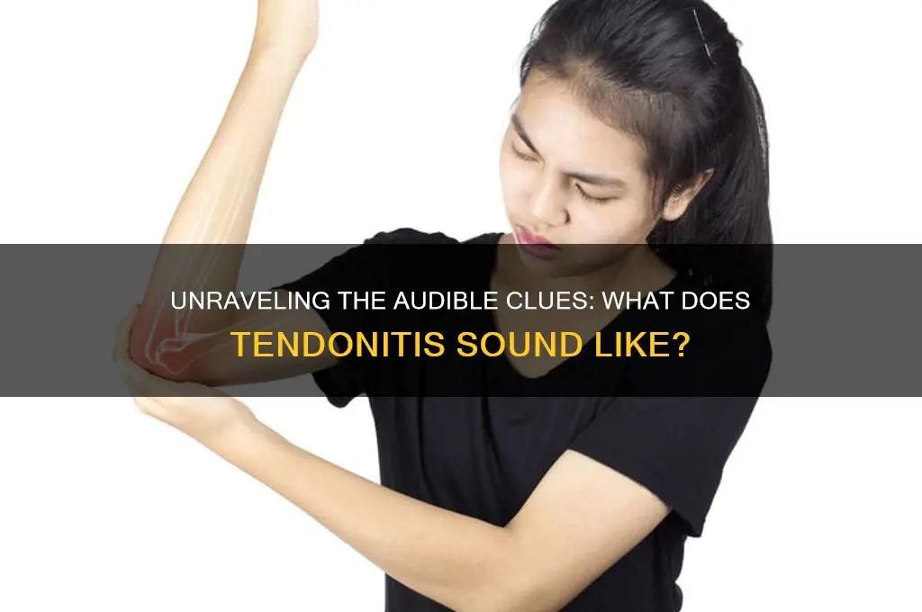 what does tendonitis sound like
