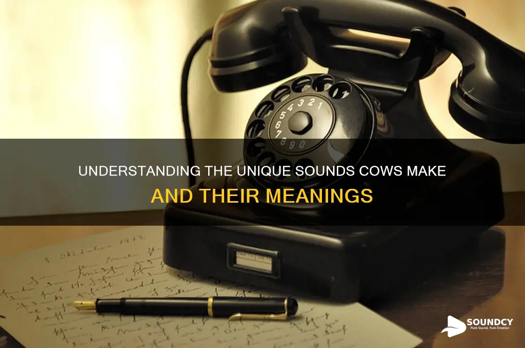 what does the cow sound