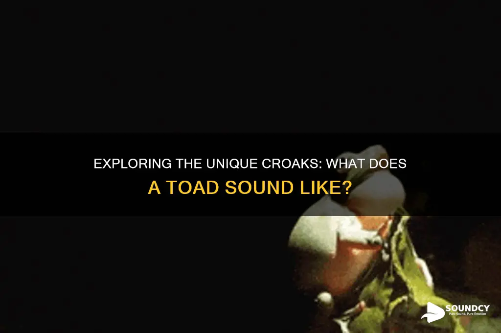 what does toad sound like
