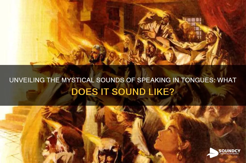 what does tongues sound like