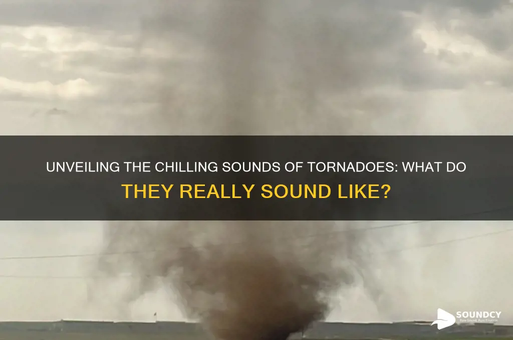 what does tornadoes sound liek