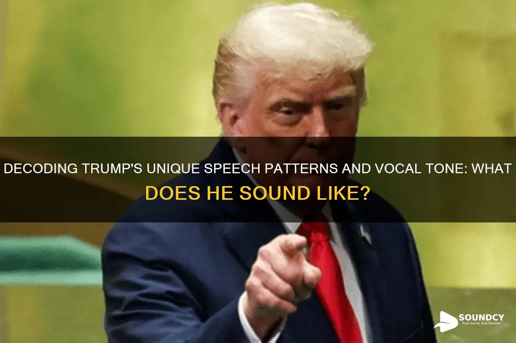 what does trump sound like