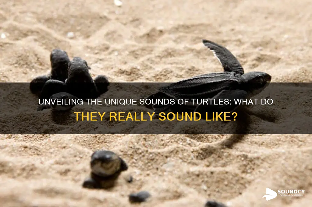 what does turtle sound like