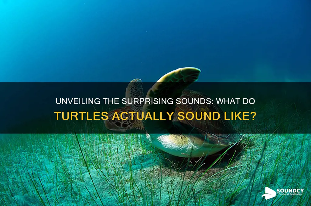 what does turtles sound like
