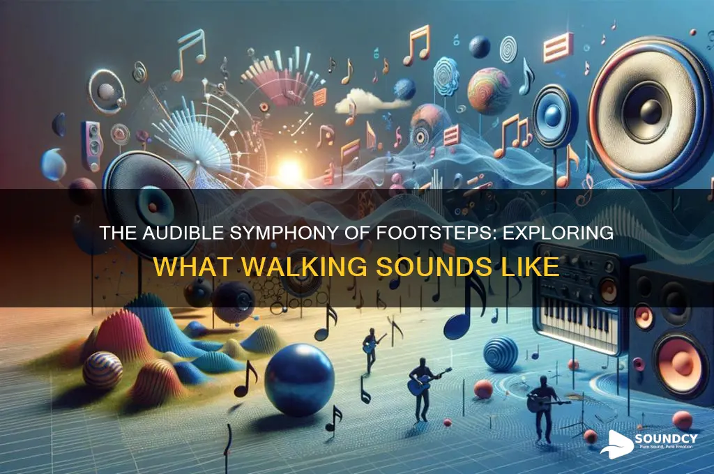what does walking sound like