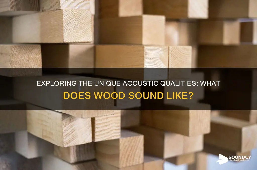 what does wood sound like