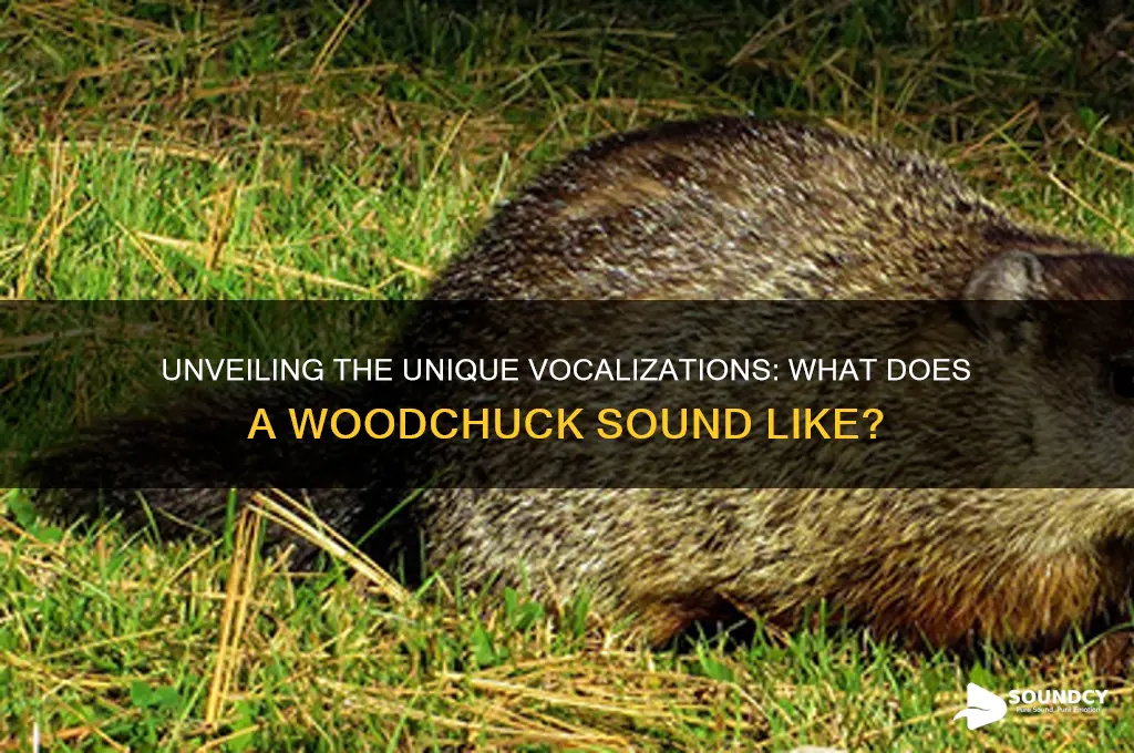 what does woodchuck sound like