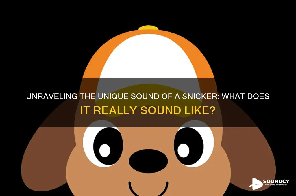 what doesa snicker sound like