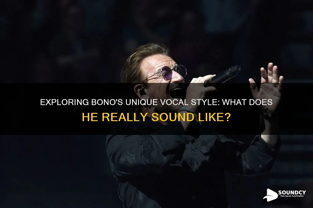 what dose bono sound like