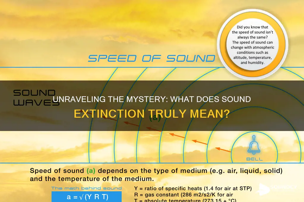 what extinction is a sound