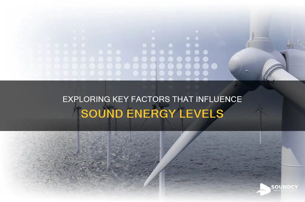 what factors affect sound energy