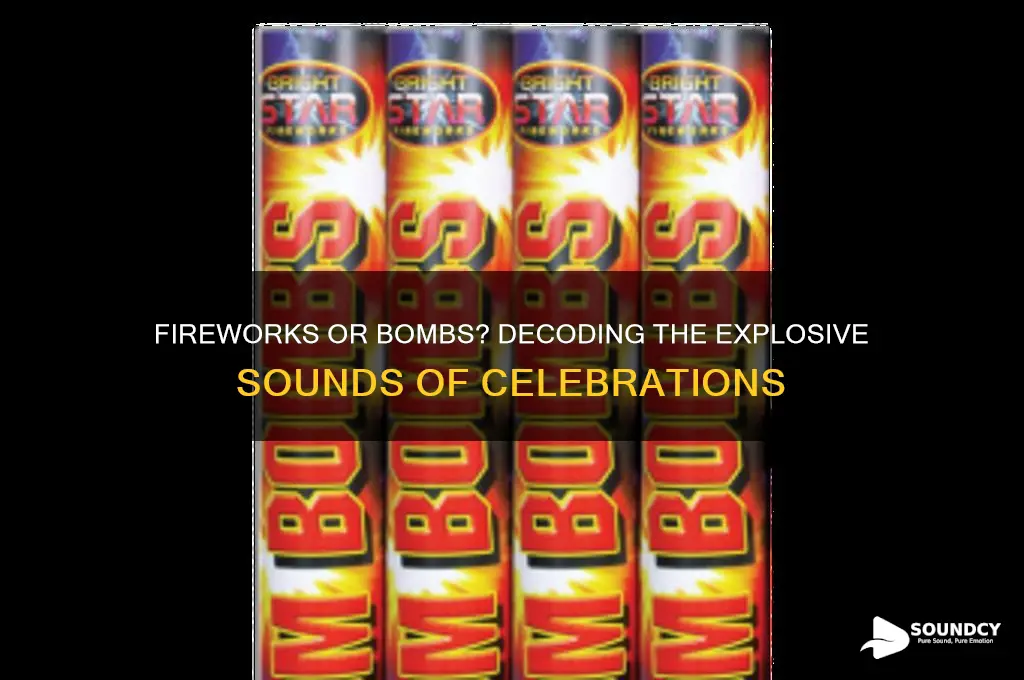 what fireworks sound like bombs