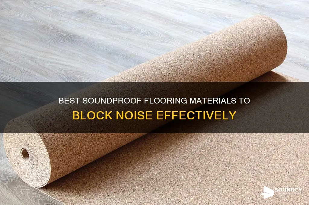 what floor material block sound