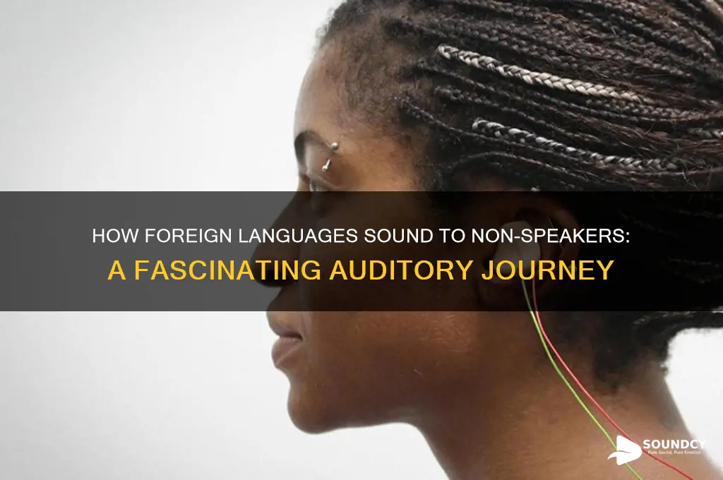 what foreign languages sound like