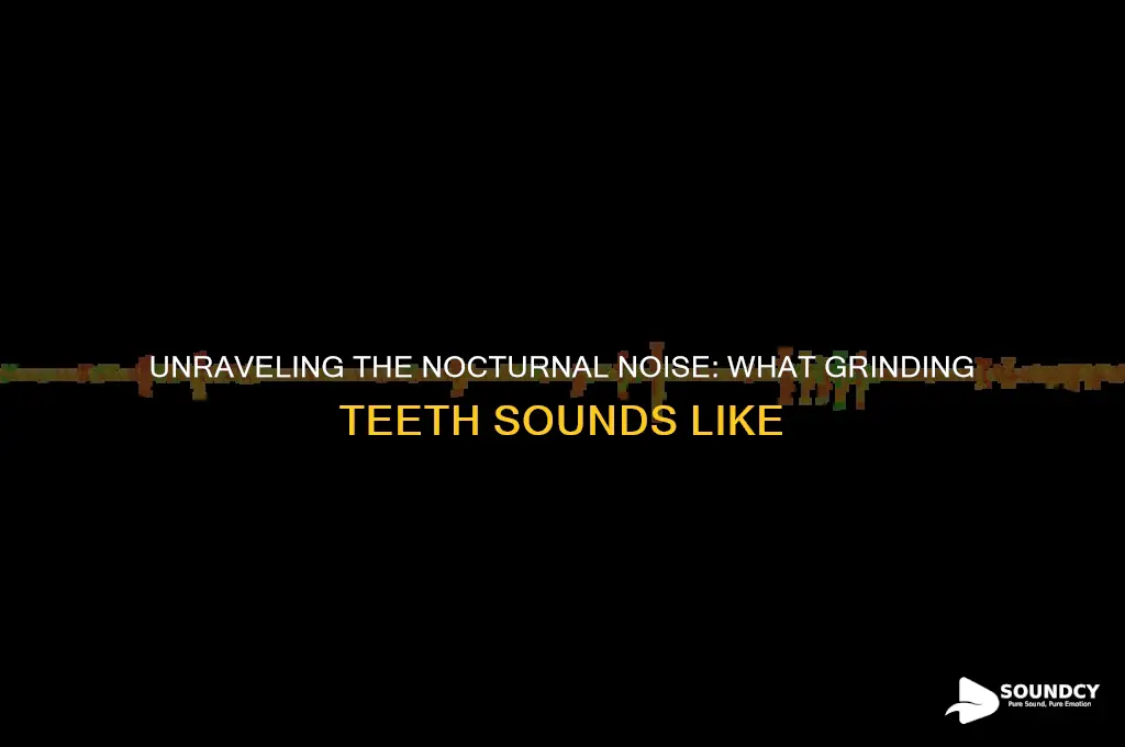 what grinding teeth sounds like